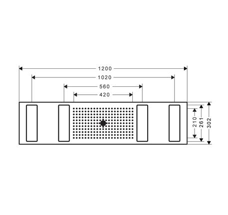 Sen trần AXOR ShowerSolution ShowerHeaven 1200/300 589.52.227